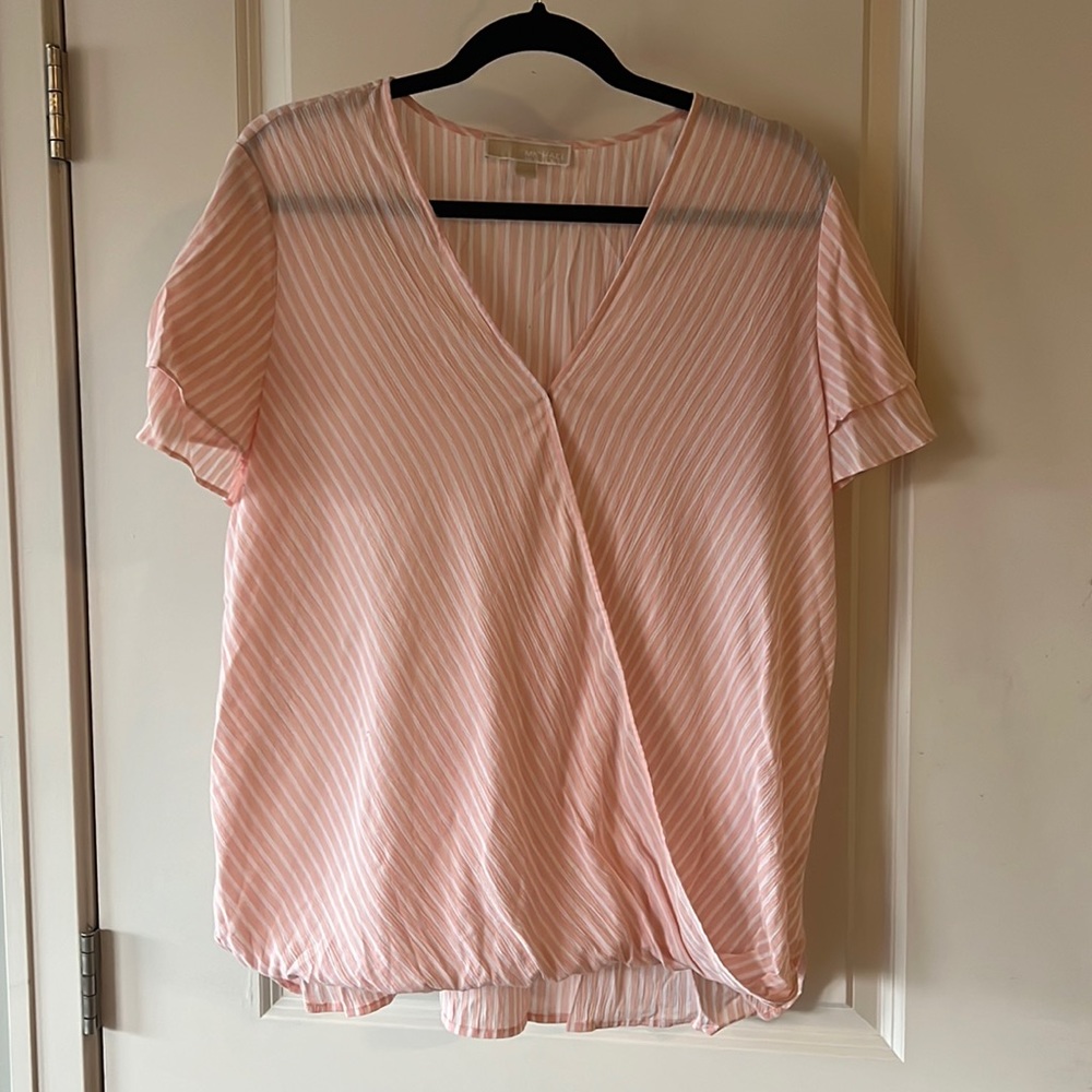 Large Micheal Kors Pink Blouse